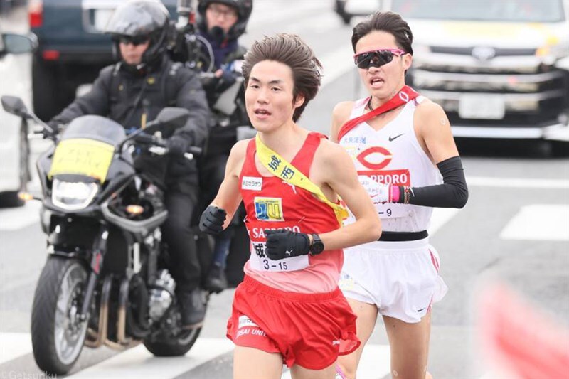 箱根駅伝9区で区間賞を獲得した桜井優我（城西大）