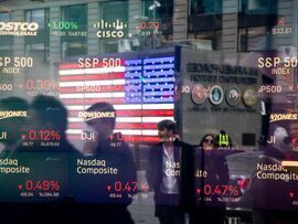 Nasdaq MarketSite in 2022. Photographer: Michael Nagle/Getty Images