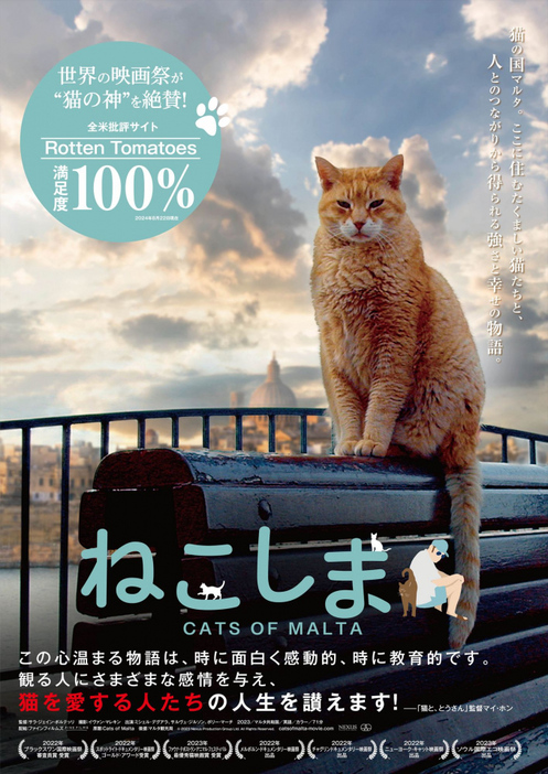 ドキュメンタリー映画『ねこしま』（1月10日公開）（C）2023 Nexus Production Group Ltd. All Rights Reserved.