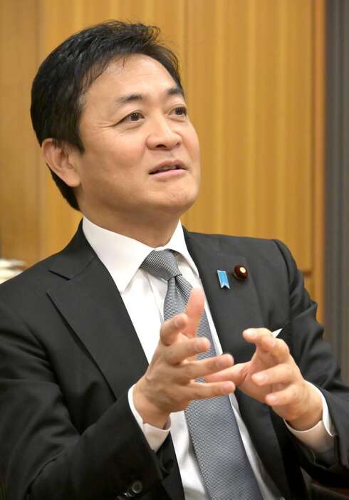 国民民主党の玉木雄一郎代表（酒巻俊介撮影）