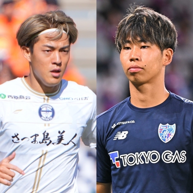 （左から）西堂と荒井がFC東京に帰ってくる。写真：田中研治、金子拓弥（サッカーダイジェスト写真部）