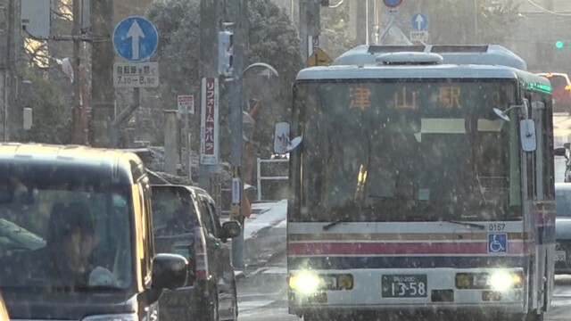 津山市山北　午前7時半ごろ