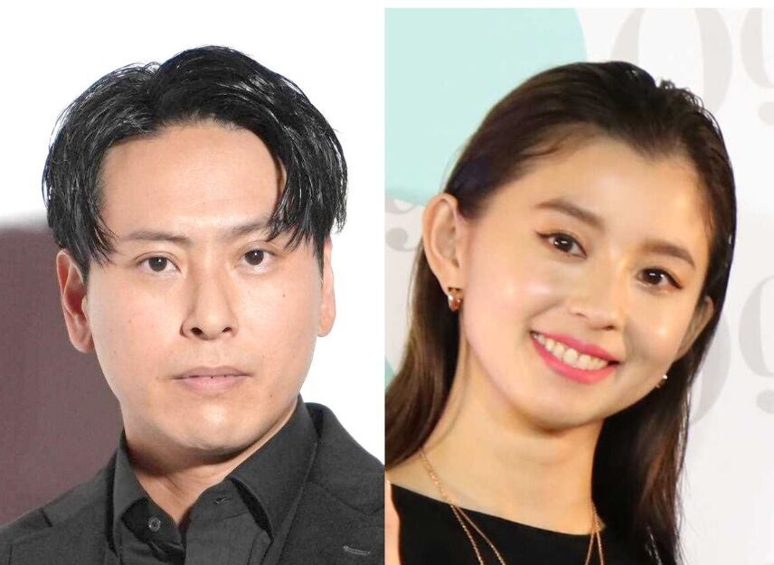 山下健二郎（左）と朝比奈彩