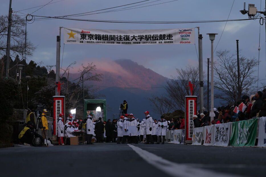 芦ノ湖のスタート地点