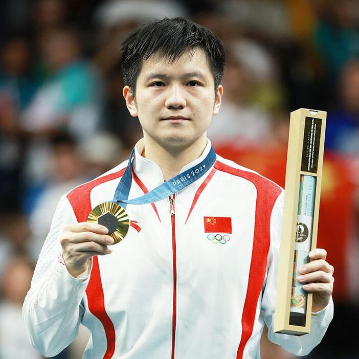 パリ五輪男子シングルス金メダリストの樊振東（中国／写真提供：ITTF）