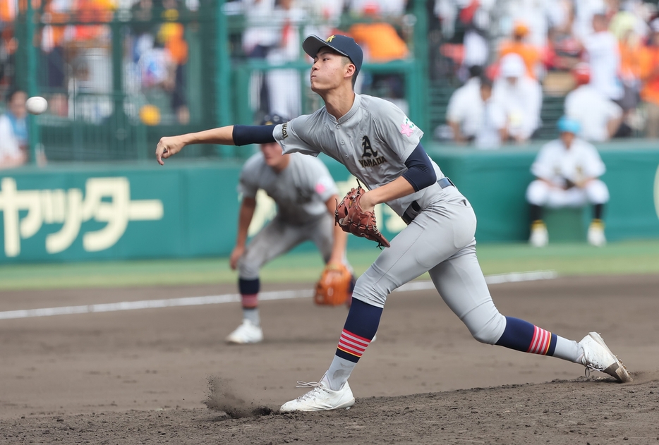 青森山田の菊池 統磨投手