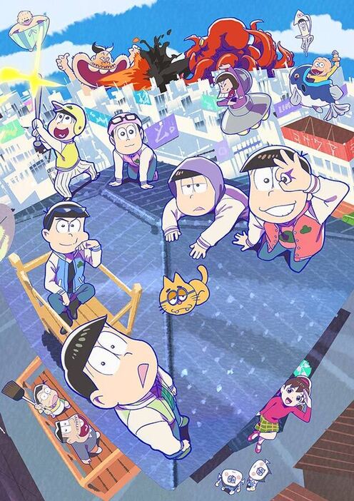 アニメ『おそ松さん』メインビジュアル　(C)赤塚不二夫／おそ松さん製作委員会