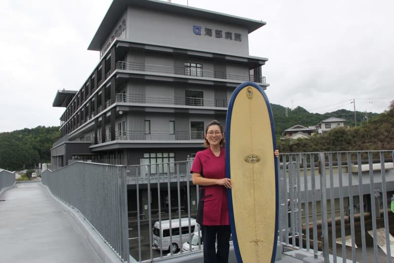 徳島県立海部病院の看護師、奥井絵理香さん＝２０２４年１０月、徳島県牟岐町