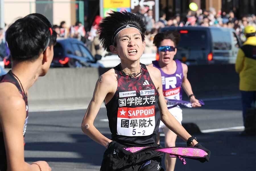 箱根駅伝で3位となった国学院大の主将・平林清澄【写真：産経新聞社】