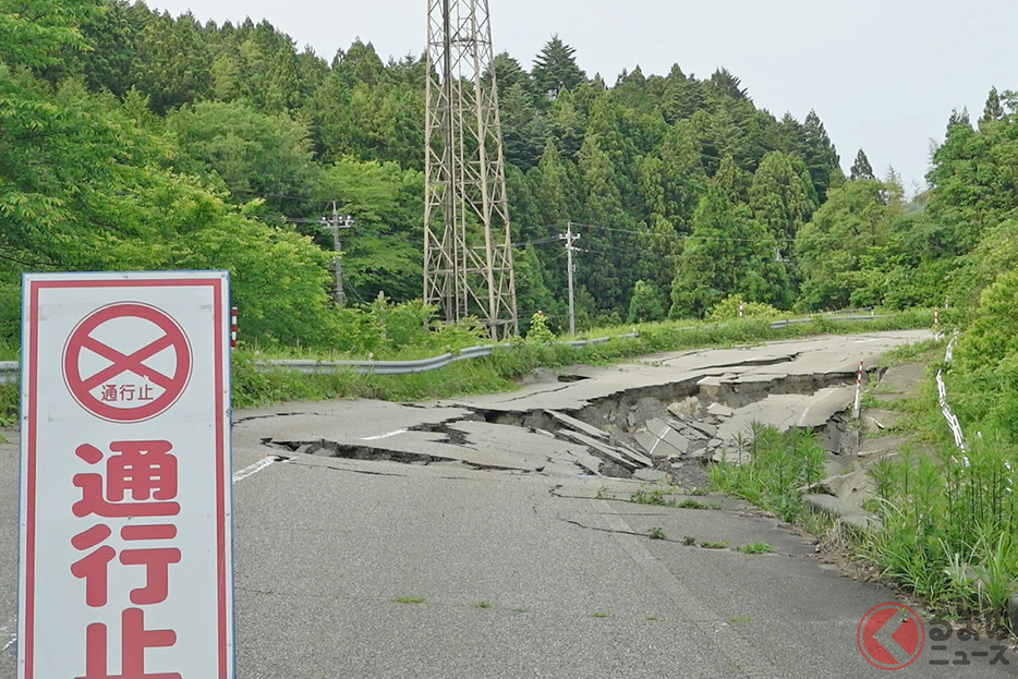 2024年1月1日に発生した能登半島地震は、周辺道路にも大きな被害をもたらしました［Photo：佐藤 亨］