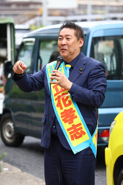 N党の立花孝志党首