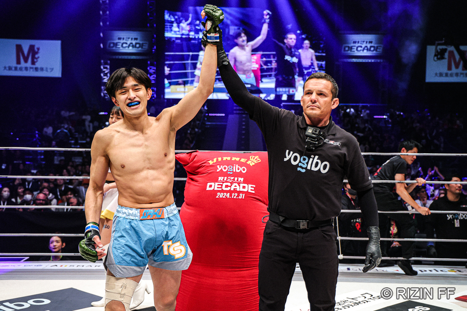 大世の鮮烈な勝利に米メディアも反応した(C)RIZIN FF