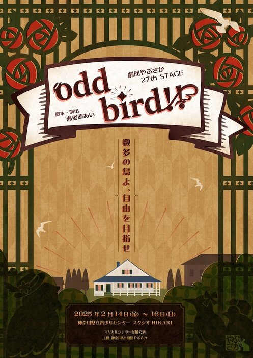 劇団やぶさか 27th STAGE「odd bird!!」チラシ表