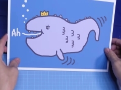 かわいらしいクジラの絵ですが……