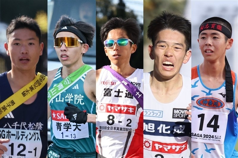 左から鈴木琉胤、黒田朝日、鈴木健吾、長嶋幸宝、稲垣翔馴