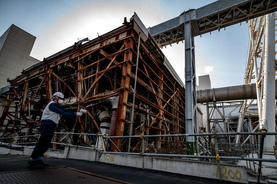 現在の福島第一原発（2021年2月21日　写真：AFP／アフロ）