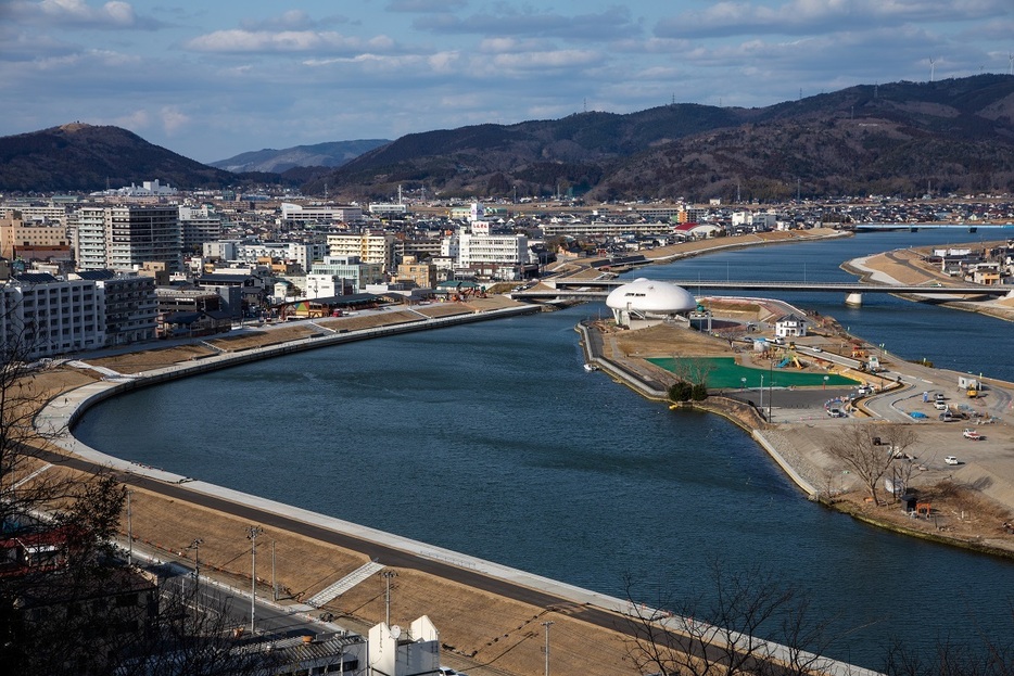 現在の石巻市の街並み（撮影：平井慶祐）