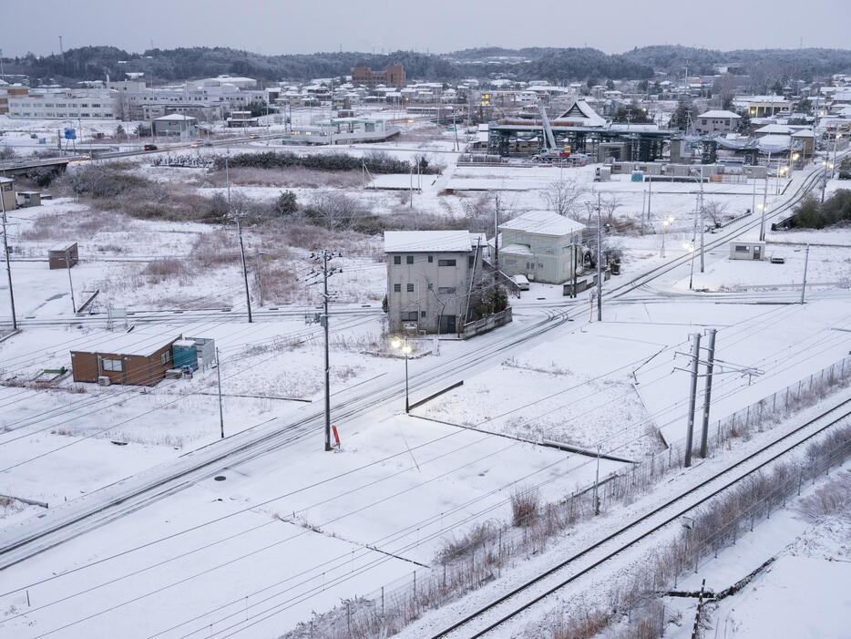 更地が目立つ双葉町内