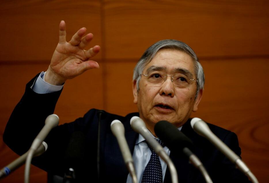 [写真]日銀の黒田東彦総裁（ロイター/アフロ）