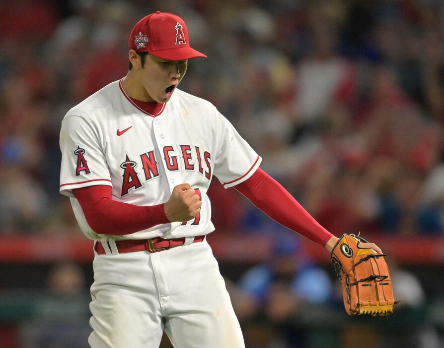 大谷翔平が自己最多の13奪三振でロイヤルズを8回無失点に抑え6勝目（写真：USA TODAY Sports/ロイター/アフロ）