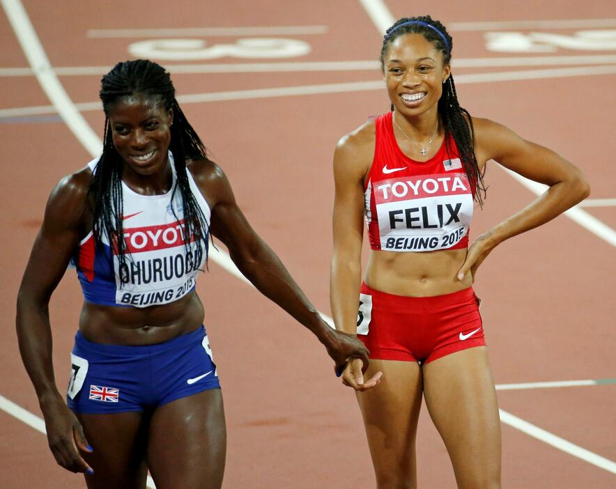 写真特集 アリソン フェリックスが世界陸上女子400mで圧勝 大会通算9個目の金メダル Yahoo ニュース Yahoo ニュース
