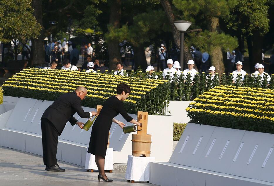 1945年8月6日に原爆を落とされ、同年末までに約14万人が死亡した＝2015年8月6日（写真：ロイター/アフロ）