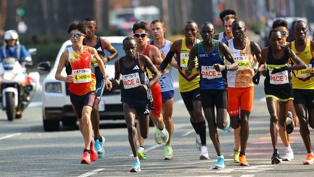 12月3日に行われた福岡国際マラソン2023(写真：築田純/アフロスポーツ)