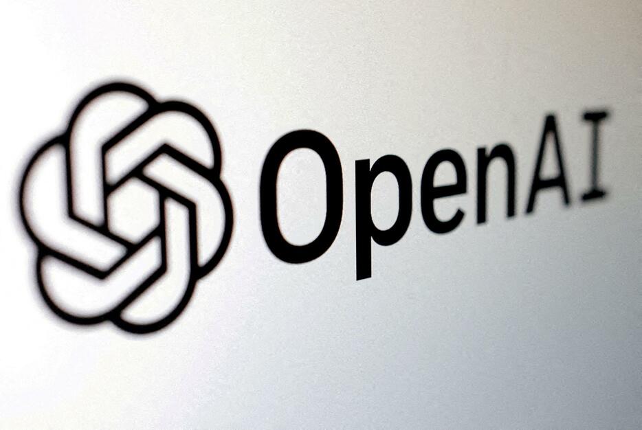 米オープンAIのロゴ＝2月（ロイター＝共同）