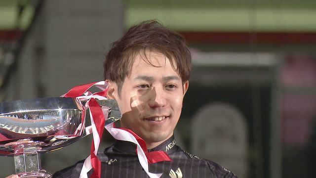 初優勝した松浦悠士選手