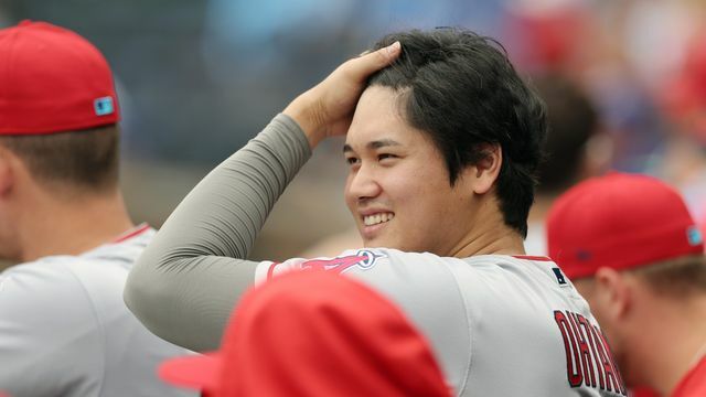 ドジャースを選んだと発表した大谷翔平選手(写真:日刊スポーツ/アフロ)