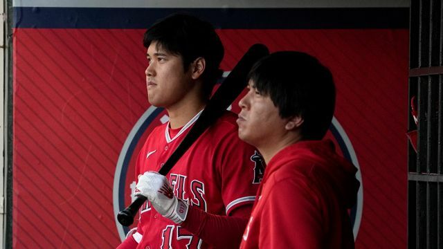 元エンゼルスの大谷翔平選手と水原一平通訳（写真：AP/アフロ）