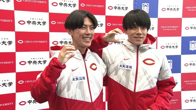 中央大学・兄の吉居大和選手（４年・右）と弟の駿恭選手（２年・左）