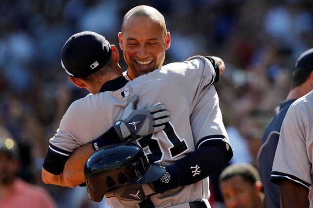 2014 MLB ジーター引退試合＝2014年9月28日（USA TODAY Sports/アフロ）