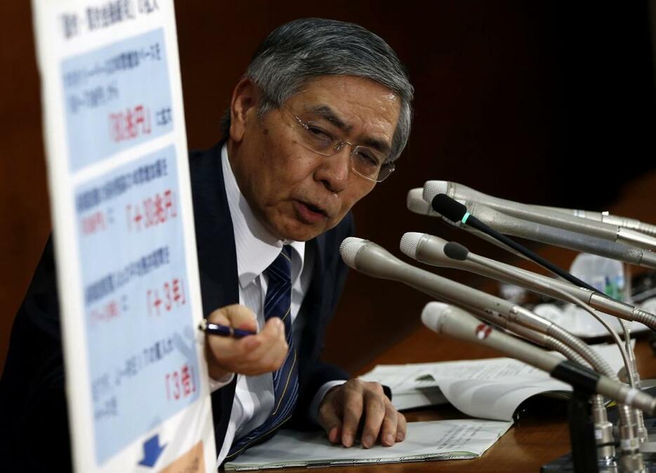 [写真]10月31日、日銀は“サプライズ”追加緩和を決定した（ロイター/アフロ）