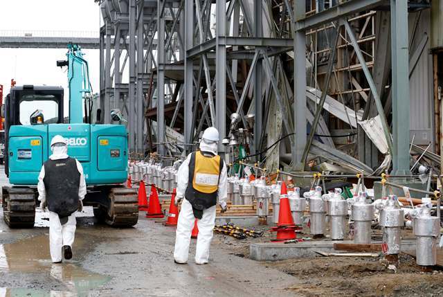 海外メディアに内部を公開　4号機＝11月12日（代表撮影/ロイター/アフロ）