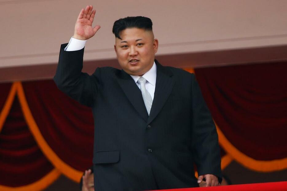 [写真]ICBMを含むミサイルを連発した北朝鮮の金正恩委員長。トランプ米大統領との挑発合戦も展開（ロイター/アフロ）