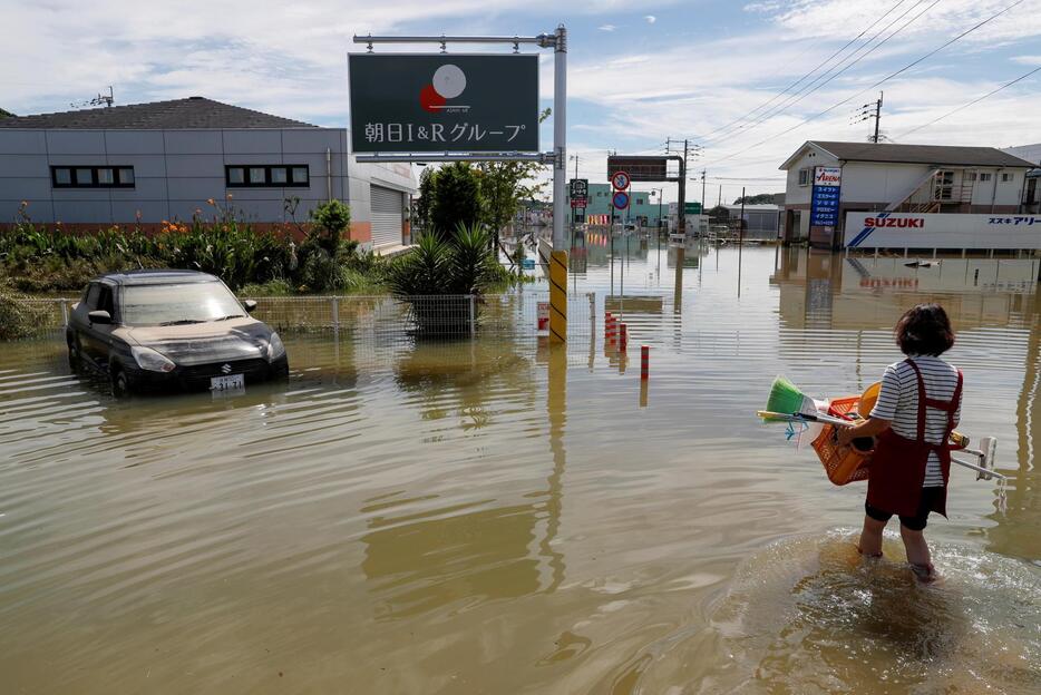 浸水被害などを引き起こすこともある「ゲリラ豪雨」（写真：ロイター/アフロ）