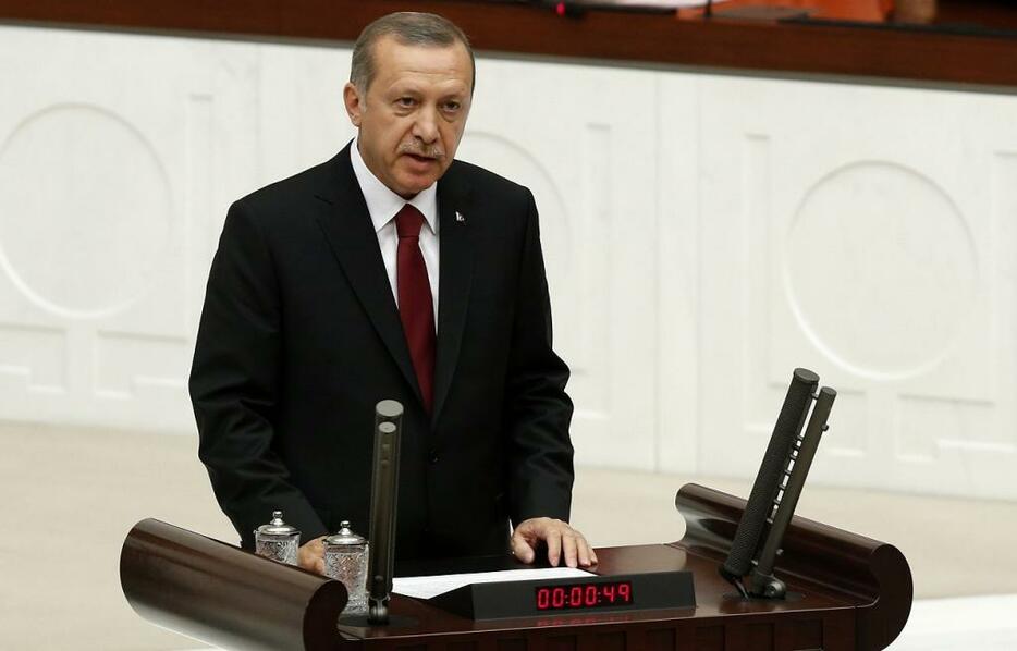 [写真]トルコ新大統領に就任したエルドアン氏。強権的手法が目立つ（ロイター/アフロ、2014年8月撮影）