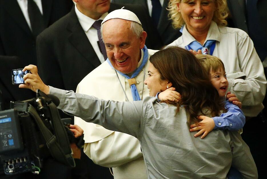 フランシスコ・ローマ法王＝2014年11月8日（ロイター/アフロ）