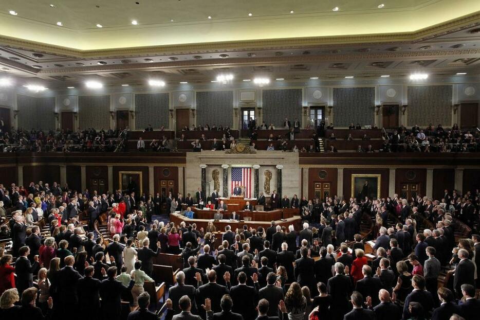 [写真]1月5日にスタートした新しい米連邦議会。共和党主導の議会でオバマ政権との対決は必至だ（ロイター/アフロ）