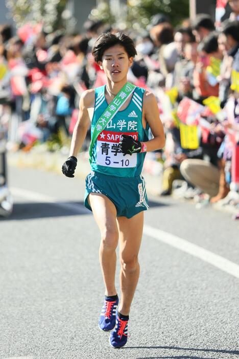 復路10区、安藤悠哉（日本スポーツプレス協会/アフロスポーツ）