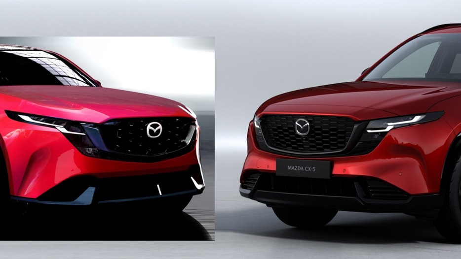 MAZDA CX-5 ディーラー限定　スケッチフォトスタンド 現役デザイナーの眼：新型マツダCX-5】3代目を速攻分析