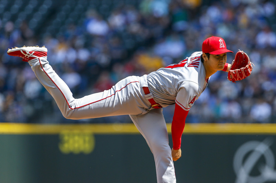 大谷の快投にマリナーズファンのブーイングが鳴り止んだ（写真：USA TODAY Sports/ロイター/アフロ）