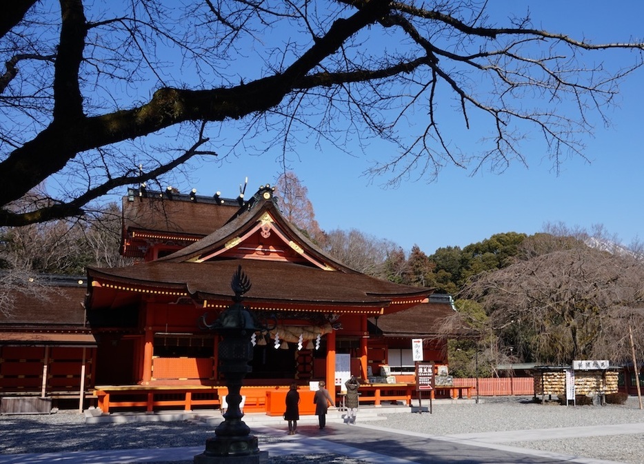 徳川家康の報賽により再興された浅間大社社殿＝富士宮市