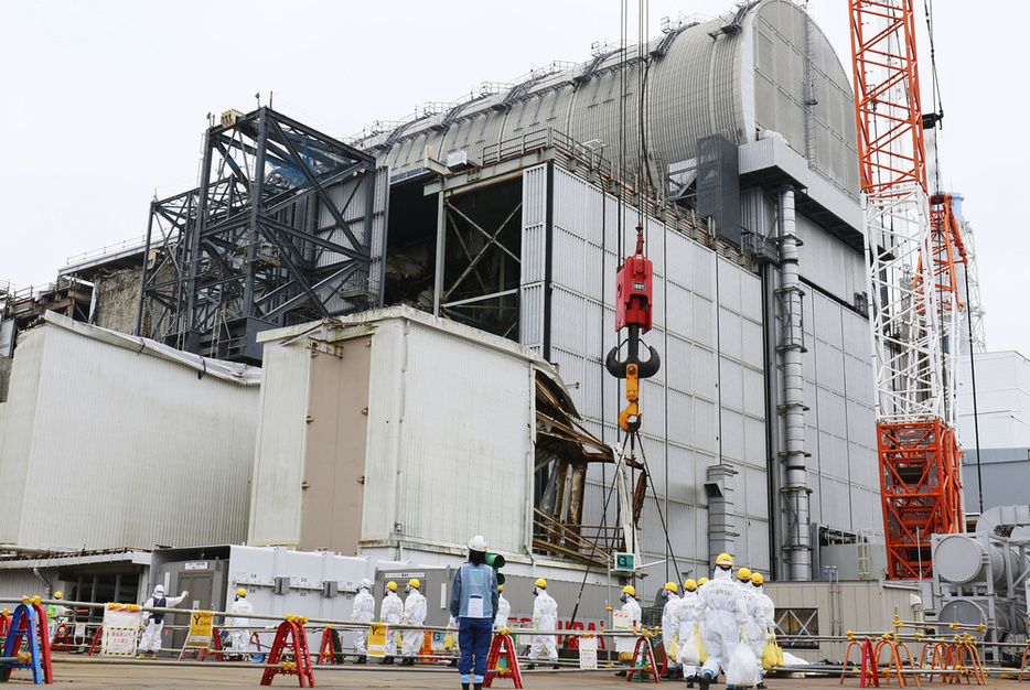 東京電力福島第1原発3号機＝2022年6月（原子力規制委提供）