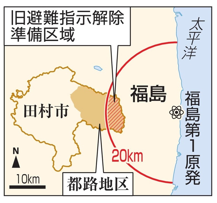 福島県田村市・都路地区の旧避難指示解除準備区域