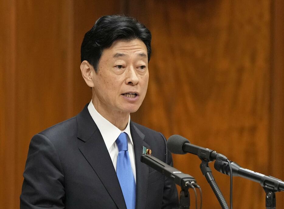 自民党派閥の政治資金パーティー裏金事件を受けた衆院政治倫理審査会で弁明する西村前経産相＝1日午前