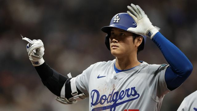 2安打1打点の活躍をみせたドジャースの大谷翔平選手（写真：USA TODAY Sports/ロイター/アフロ）