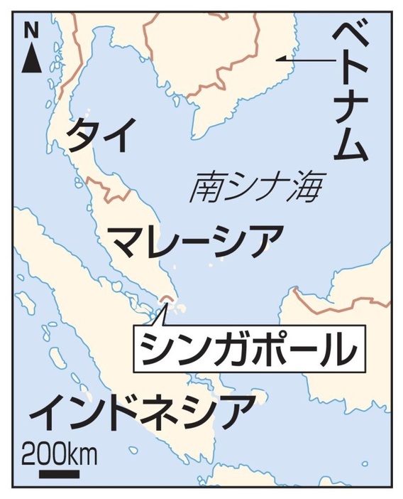 シンガポール、マレーシア、インドネシア、ベトナム、タイ