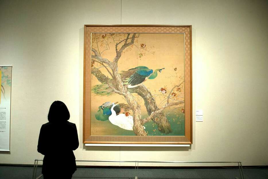 展示風景より、池上秀畝《翠禽紅珠》（1929）